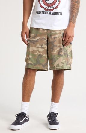 Vans Range Loose Camouflage Cargo Shorts in Vintage Camo at Nordstrom, Size Medium