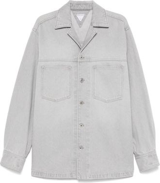Bottega Veneta Grey Washed Denim Shirt