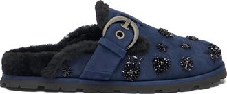 Stuart Weitzman Mules Chrystie con fibbia - Blu