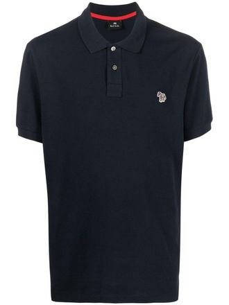 Paul Smith Zebra-motif polo shirt - Blue