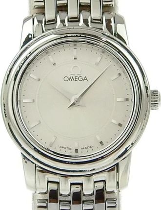 Omega Pre-owned Watches, male, Gray, Size: ONE SIZE Pre-owned Stainless Steel watches
