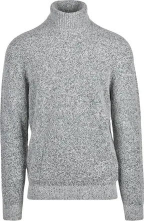 Scaglione High-Neck Merino Wool Sweater With Textured Knit