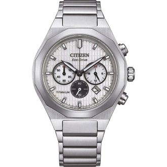 Citizen Zenshin Senkei Mens Silver Watch CA4690-51A Titanium - One Size