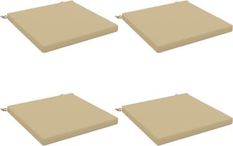vidaXL Cojines De Asiento De 4 Piezas Soest 4 Uds. 100% Poli&eacute;ster Vidaxl