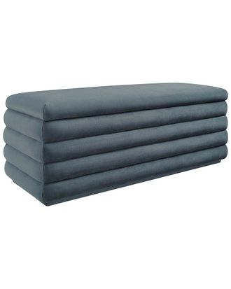 ModWay Mezzo Upholstered Performance Velvet Storage Ottoman