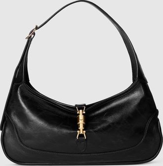 Gucci Jackie Slim Small Shoulder Bag, Black, Leather