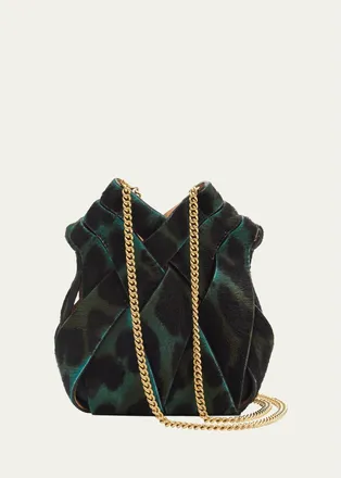 Ulla Johnson Charlotte Mini Dyed Hair & Leather Shoulder Bag