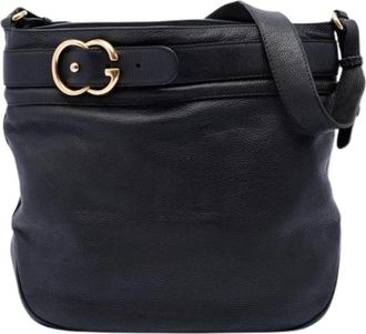 Gucci Pre-owned Vintage Schoudertas - Dames - Vintage Schoudertas - Zwart - ONE Size - Leer - Vintage