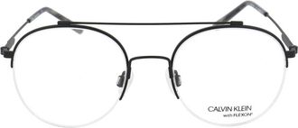 Calvin Klein Optical Glasses - Heren - Brillen - Zwart - 50 MM - Accessoires