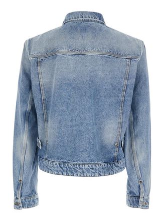 Dsquared2 Mens Denim Jacket Light Blue Cotton Coat