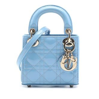 Dior Pre-owned Dior Micro Patent Cannage Lady Dior Ladies XRHBOF6C5GDPJZDV