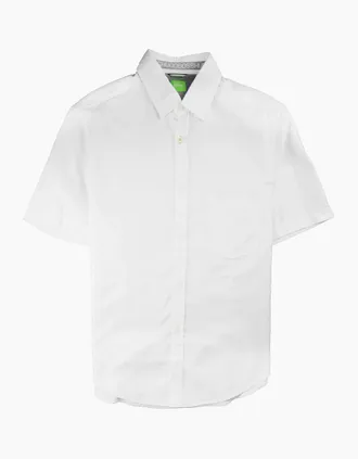 HUGO BOSS Mens Hugo Boss Baloy Short Sleeve Shirt White - Size: 36