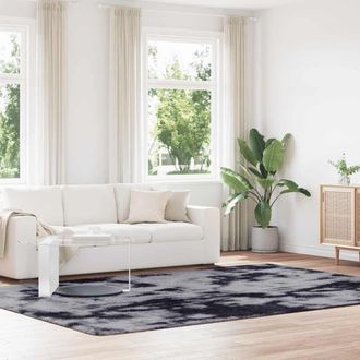 Berkfield Home Shaggy Rug High Pile NAVARRA Dark Grey 240x340 cm Polyester | Size: Medium