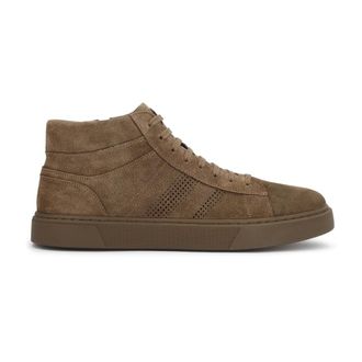 Kazar Schoenen, Heren, Beige, 44 EU, Su&egrave;de, Kazar Su&egrave;de sneakers in khaki kleur