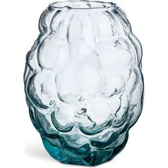 Kosta Boda Moss Circular Glass Vase in Blue at Nordstrom