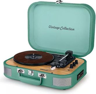 Muse Giradiscos Hifi Giradiscos Est&eacute;reo El&eacute;ctrico Mt-201 Wg Green