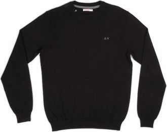 Sun 68 Stijlvolle hoodies voor mannen en vrouwen - Heren - Ronde hals truien - Zwart - L - Polyester - Truien & Vesten