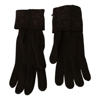 Costume National Accessoires, Dames, Bruin, ONE Size, Wol, Gebreide handschoenen