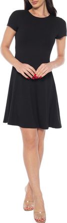 Bebe Rib T-Shirt Minidress in Black at Nordstrom Rack, Size X-Small