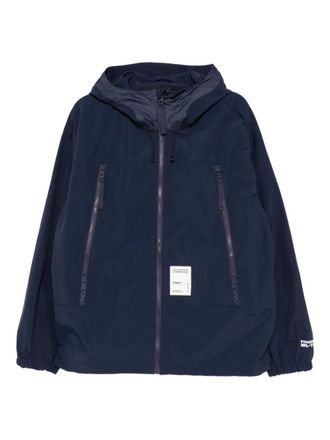 Fingercroxx logo-patch jacket - men - Polyester/Polyamide - M - Blue