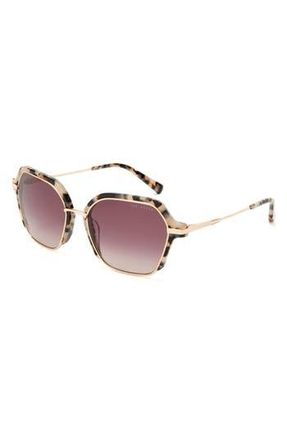Ted Baker 55mm Gradient Square Sunglasses in Gold at Nordstrom Rack