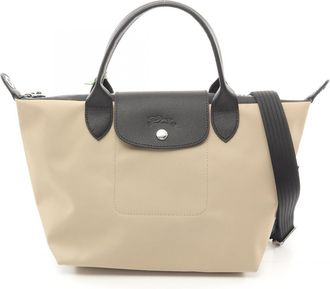 Longchamp Le Pliage Energy Canvas Leather Tote Bag