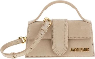 Jacquemus Beige Le Bambino Suede Shoulder Bag