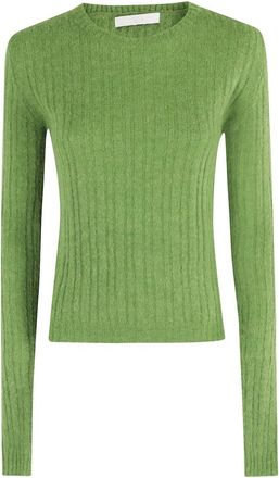 Tela Navy Blue Java Sweater - Dames - Ronde hals truien - Groen - XS - Truien & Vesten