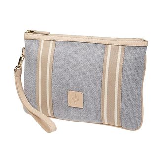 Eleventy Bags, unisex, Gray, ONE SIZE, Wool and Nubuck Clutch
