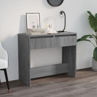 vidaXL Console Table Grey Sonoma 89x41x76.5 cm Engineered Wood Vidaxl