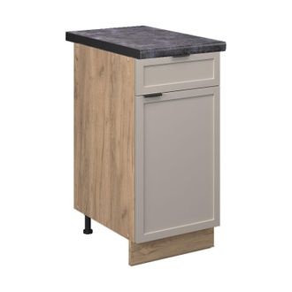 Vicco Mueble Bajo De Cocina Fame-line, Grisbeige, 40 Cm, Et Antracita