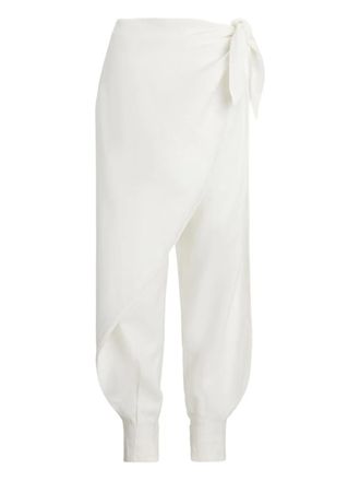 Polo Ralph Lauren Broek met wikkeleffect - Wit