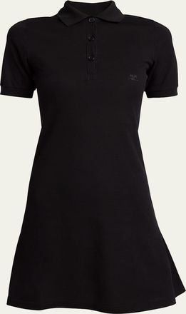 Courr&egrave;ges Polo Pique Mini Dress