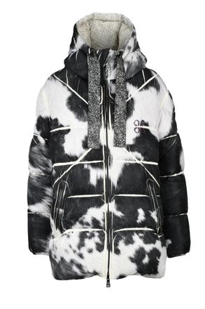 Forever 21 Plus Patty Down Jacket with Zip - Black/White