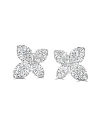 Sabrina Designs 14K 1.30 Ct. Tw. Diamond Flower Earrings
