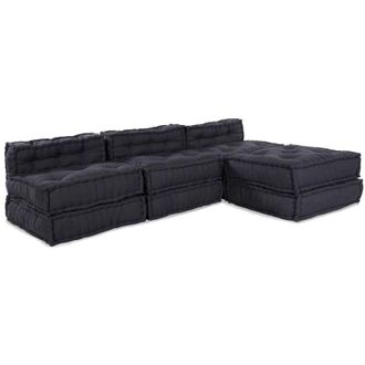 vidaXL Vidaxl - Almohada 4 Pcs Antracita 70 X 70 X 54 Cm Poli&eacute;ster