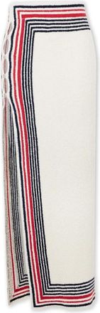 Paco Rabanne Terry Jersey Lange Split Rok - Dames - Maxi Rokken - Veelkleurig - S - Rokken