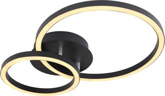 Globo Lighting Plaf&oacute;n - Reggy - Negro - Metal - Led - 67238-18b