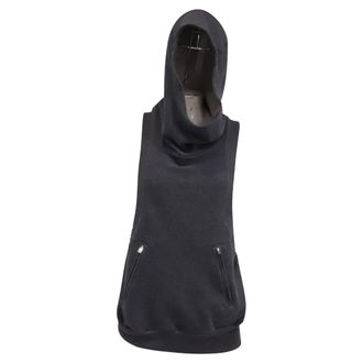 Marni Hooded Sleeveless Top in Grey Cotton