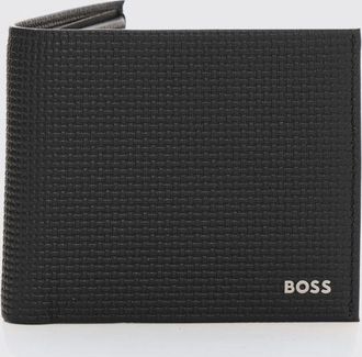 HUGO BOSS Set portafoglio + portacarte di credito in pelle goffrata