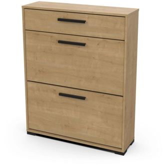 Calicosy Scarpiera izzy quercia con 2 ante e 1 cassetto, 80,8x24,4x101,8 cm