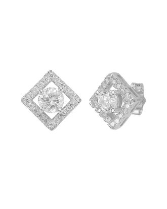 Genevive Silver Cz Studs