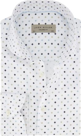 John Miller Overhemden, Heren, Wit, 5Xl, Witte Zakelijk Overhemd