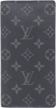 Louis Vuitton Monogram Eclipse Black Coated Canvas Long Wallet (Bi-Fold) (Pre-Owned)