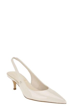 Calvin Klein Emersyn Pointed Toe Slingback Pump in Ivory at Nordstrom, Size 6.5