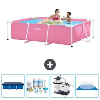 Intex Piscina Con Estructura Rectangular - 220x150x60 Cm - 7-piezas Scb59