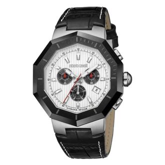 Roberto Cavalli by Franck Muller Chronograph Quartz White Dial Mens Watch CMLFAF-IFAAK-FM034