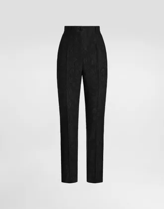 Dolce & Gabbana Brocade Trousers - Woman Pants And Shorts Black 42