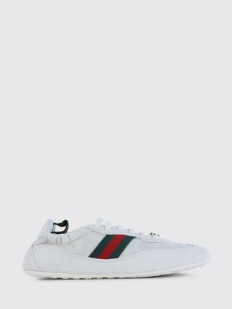 Gucci Sneakers Shift Gucci in canvas con monogram GG jacquard e camoscio