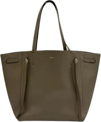 Celine Pre-owned Vintage Tote Bag - Dames - Vintage Shopper - Groen - ONE Size - Leer - Vintage